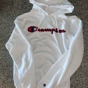 White Champion Hoodie